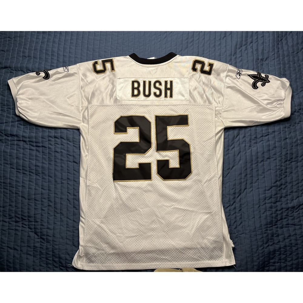 Reebok NFL On Field New Orleans Saints Reggie Bush #25 Stitched Jersey Size 54